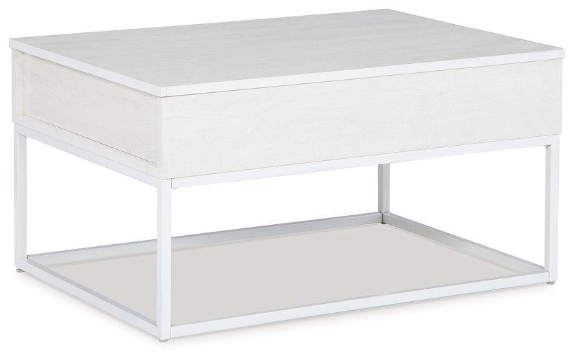 Deznee White Lift Top Coffee Table