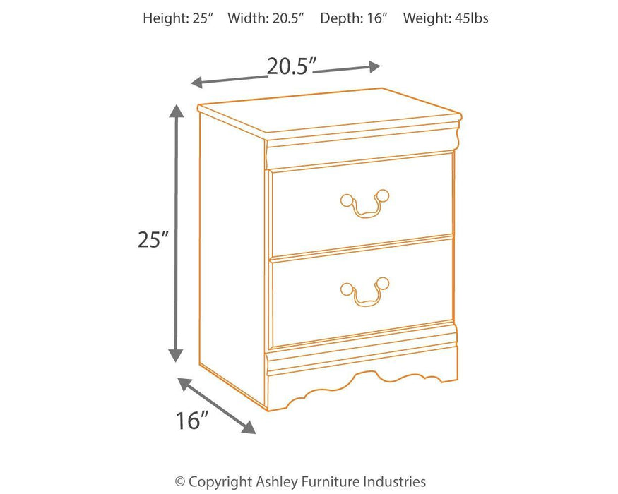 Huey - Two Drawer Night Stand