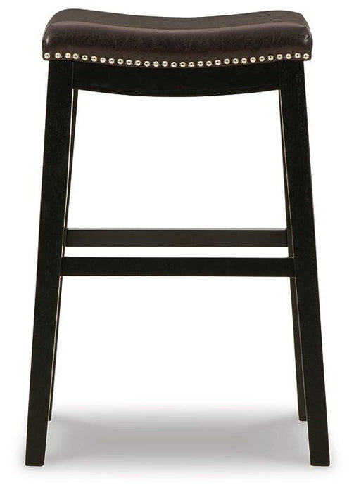 Lemante Dark Brown Bar Height Bar Stool