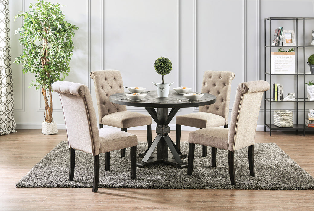 ALFRED 5 Pc. Round Dining Table Set