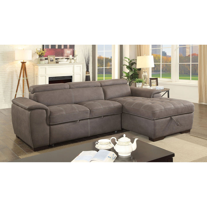 Patty Ash Brown Sectional, Ash Brown