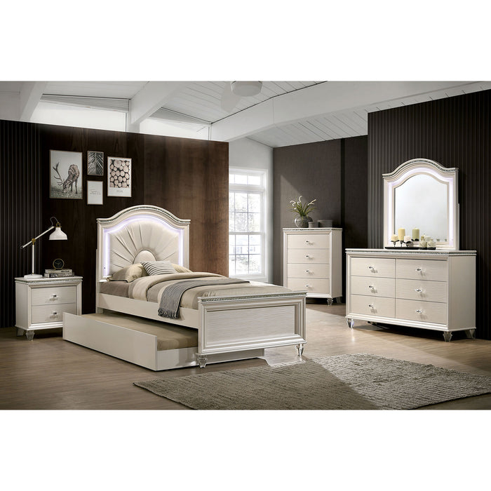 ALLIE 4 Pc. Twin Bedroom Set w/ Trundle