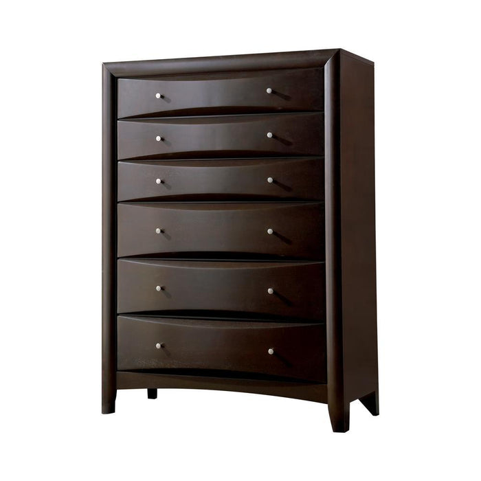 Phoenix Cotemporary Six-Drawer Chest