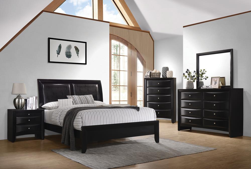 Briana Black transitional California King Bed