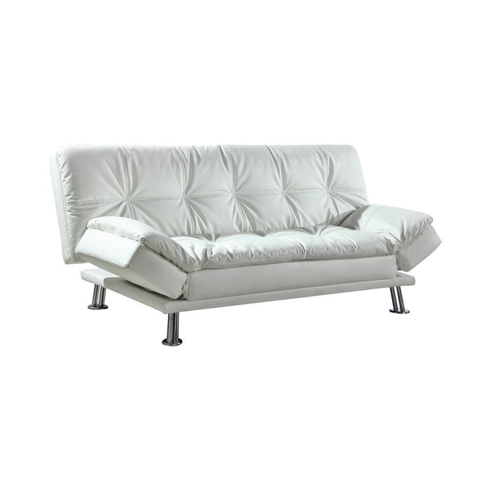 Dilleston Contemporary White Sofa Bed