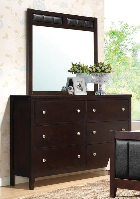 Carlton Cappuccino Six-Drawer Dresser