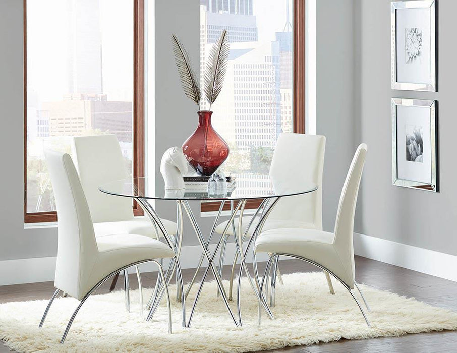 Ophelia Contemporary White Dining Chair