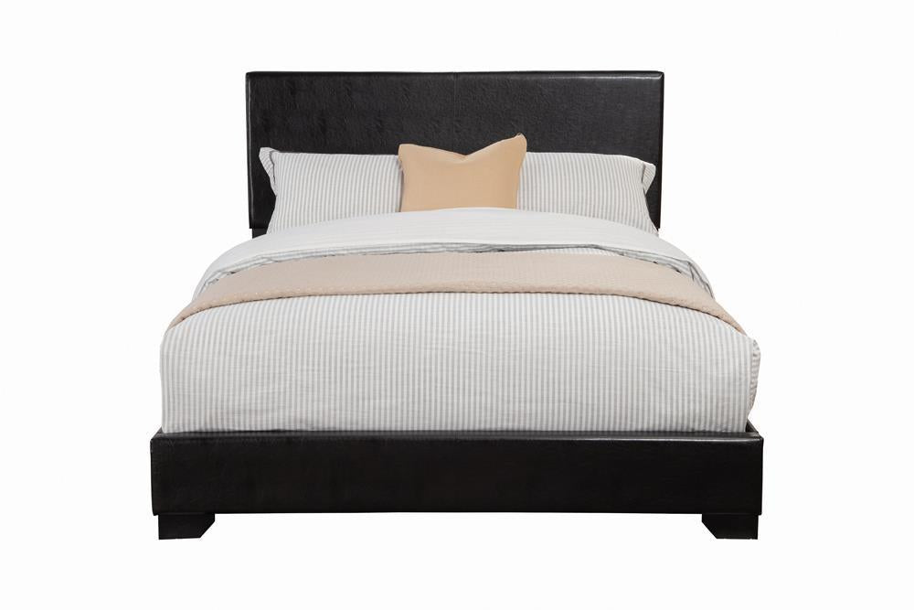 Conner Casual Black Upholstered California King Bed