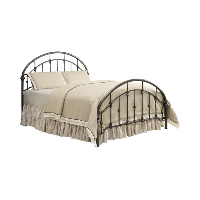 Maywood Transitional Black Metal Eastern King Bed