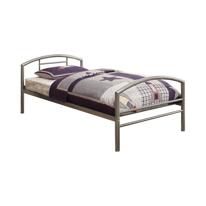 Baines Casual Silver Twin Bed