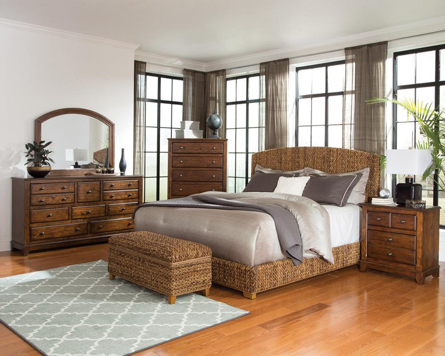 Laughton Rustic Brown  Queen Bed