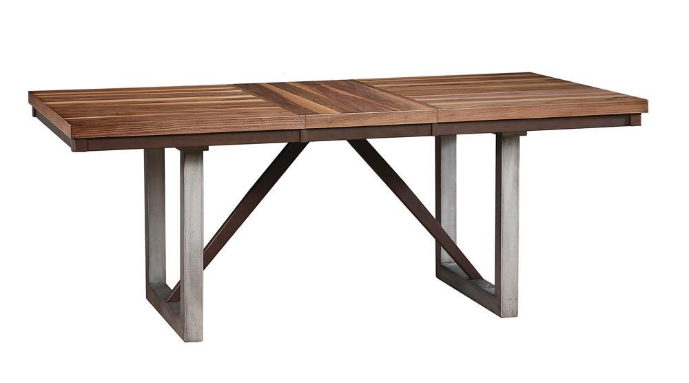 Spring Creek Industrial Natural Walnut Dining Table