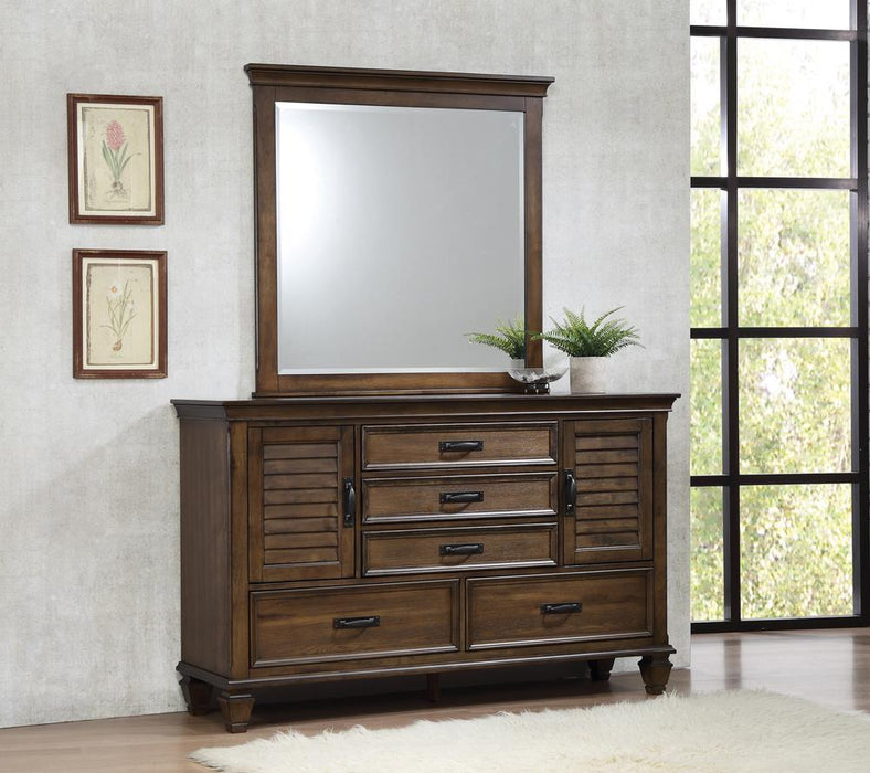 Franco Burnished Oak Dresser Mirror