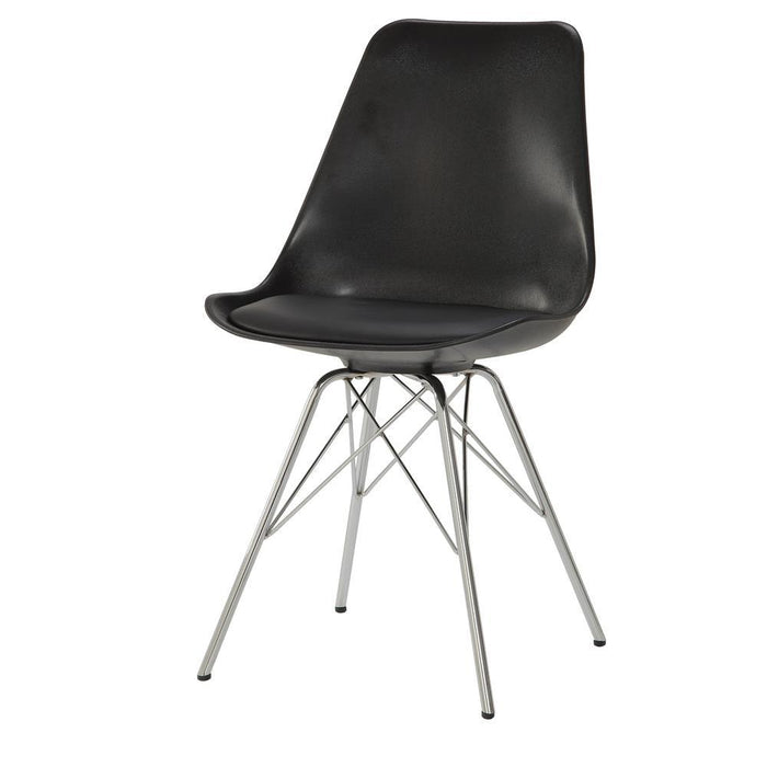 Lowry Contemporary Black Dining Chair