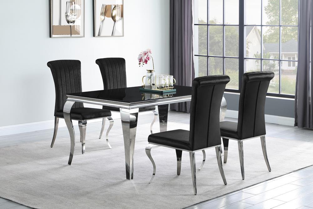 Barzini Dining Contemporary Black Dining Table