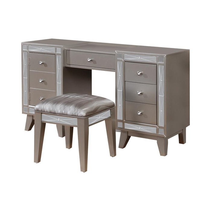 Leighton Contemporary Vanity Desk and Stool