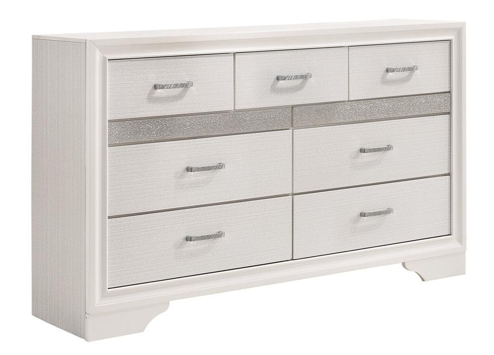 Miranda Modern Seven-Drawer Dresser With Hidden Jewelry Tray