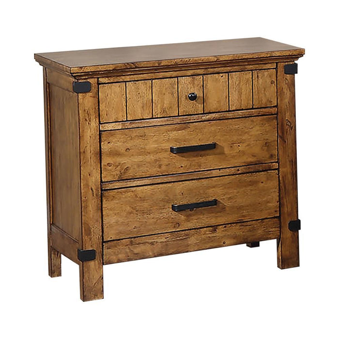 Brenner Rustic Honey Nightstand