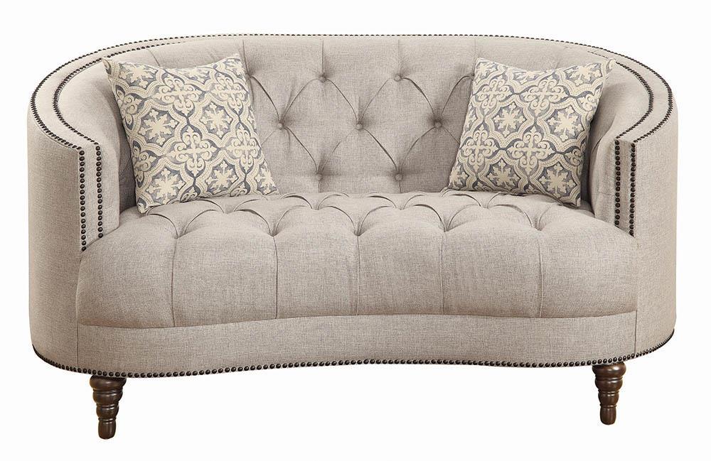 Avonlea Traditional Beige Loveseat