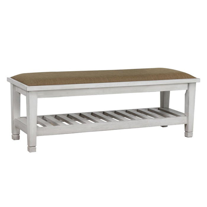 Franco Antique White Bench