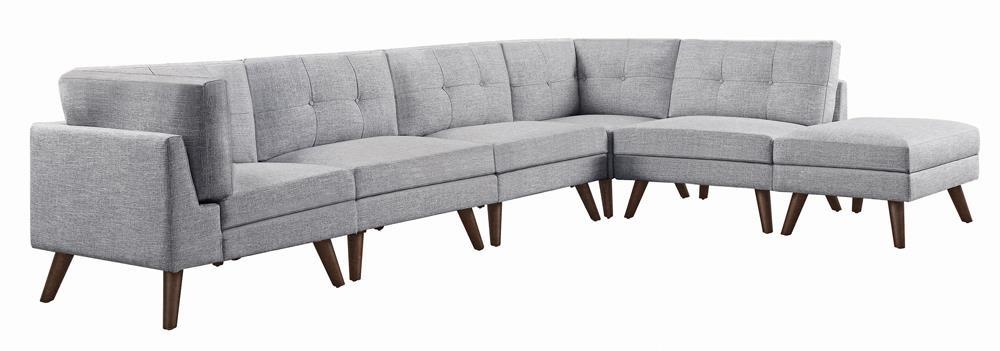 Churchill Modern Grey Ottoman