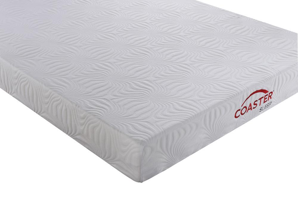 Keegan White 8-Inch Twin Memory Foam Mattress