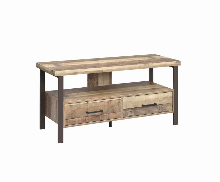 Rustic Weathered Pine 48" TV Console