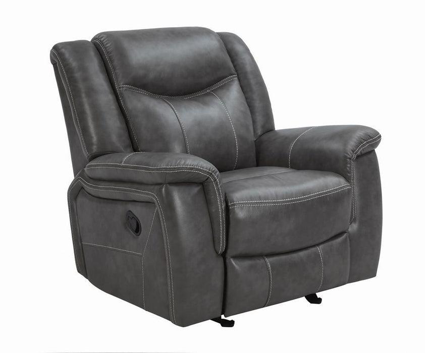 Conrad Transitional Grey Glider Recliner