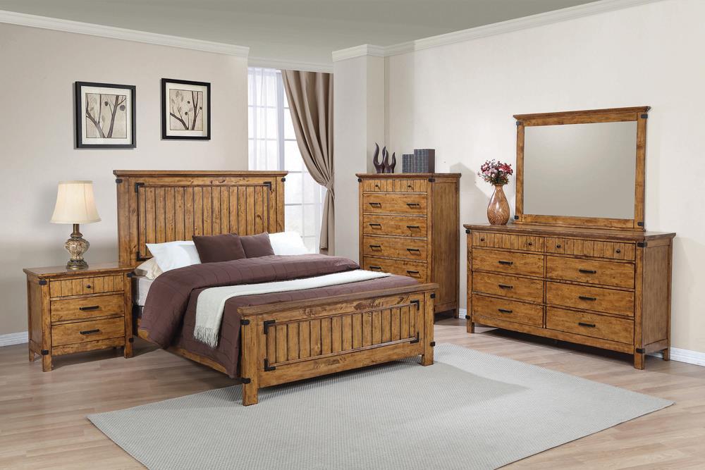 Brenner Rustic Honey Queen Bed