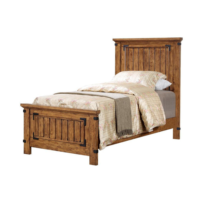 Brenner Rustic Honey Twin Bed