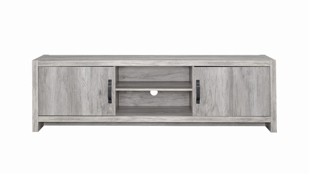 Modern Grey Driftwood TV Console