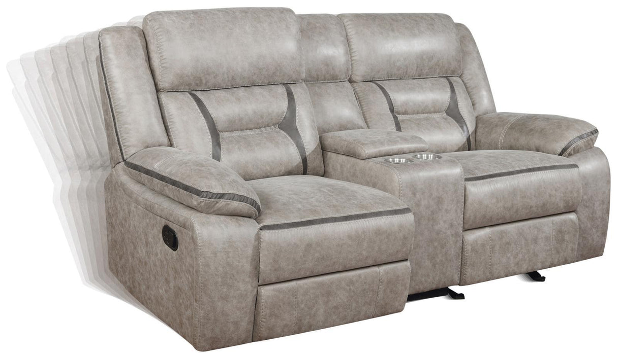 651352 GLIDER LOVESEAT W/ CONSOLE