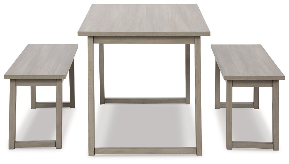 Loratti Dining Table and Benches (Set of 3)