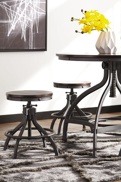 Odium Counter Height Dining Table and Bar Stools (Set of 5)