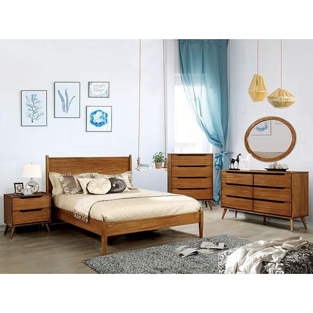 Lennart Oak Cal.King, E.King & Queen Bed