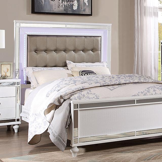 Brachium Queen Bedroom Set Silver