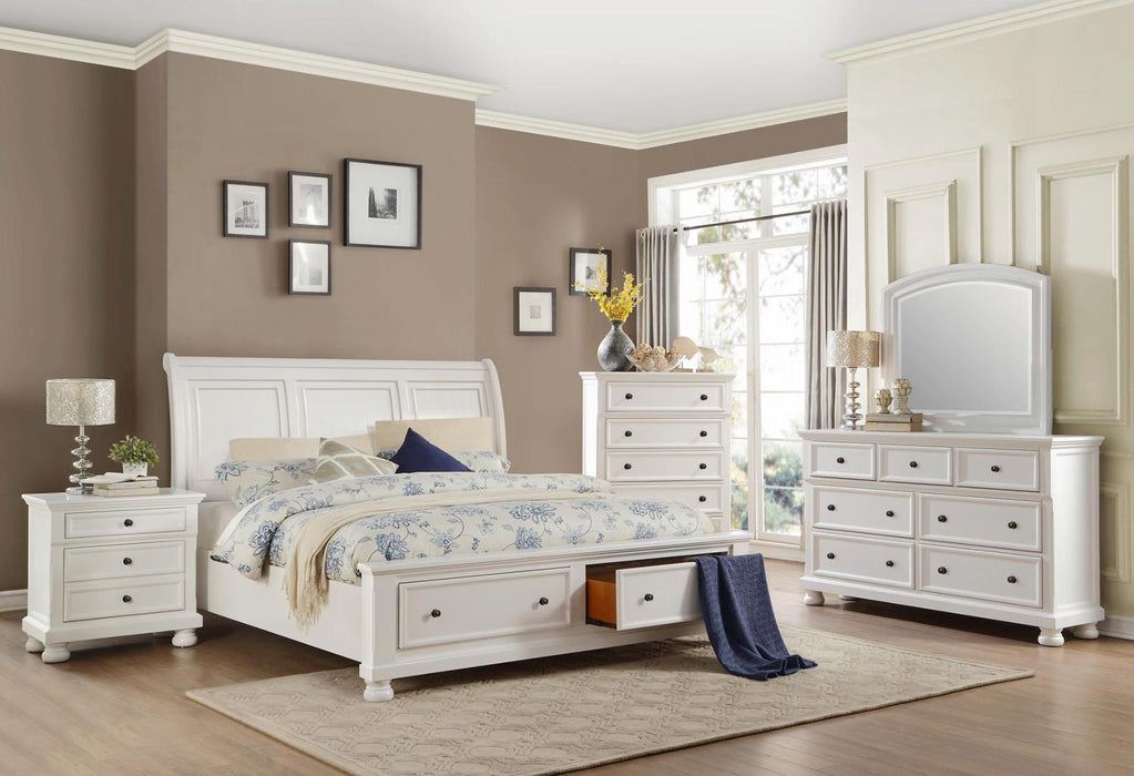 Homelegance Laurelin 5 Drawer Chest in White 1714W-9