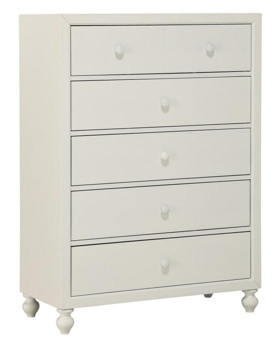 Homelegance Wellsummer 5 Drawer Chest in White 1803W-9