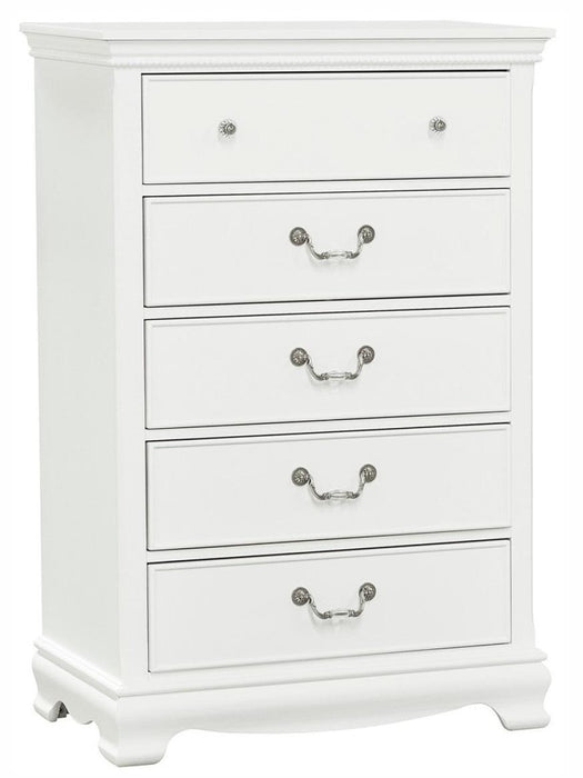 Homelegance Lucida 5 Drawer Chest in White 2039W-9