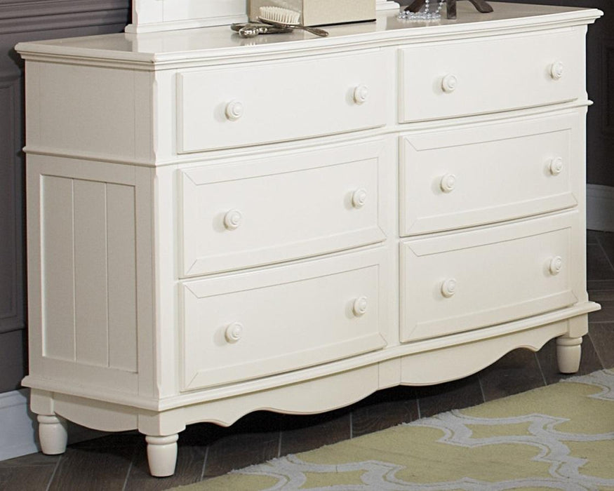 Homelegance Clementine 6 Drawer Dresser in White B1799-5