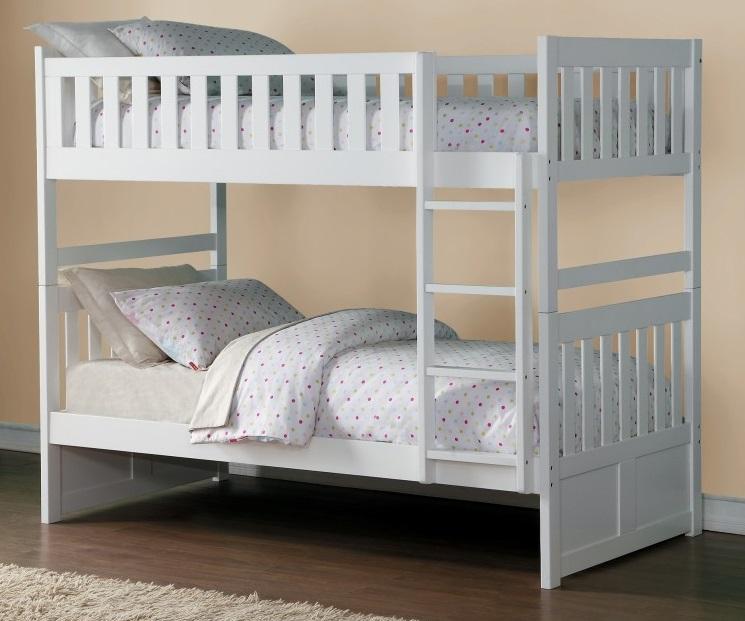 Homelegance Galen Twin/Twin Bunk Bed in White B2053W-1*