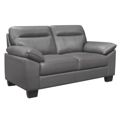 Homelegance Furniture Denizen Loveseat in Dark Gray 9537DGY-2