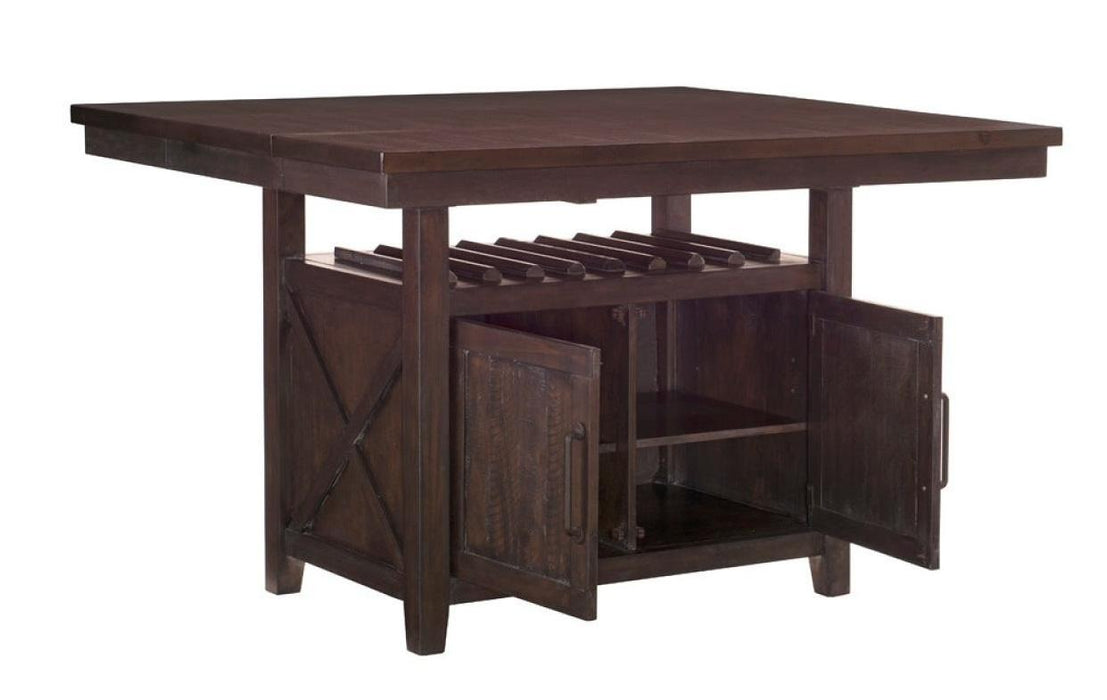 Homelegance Oxton Counter Height Table in Dark Cherry 5655-36*