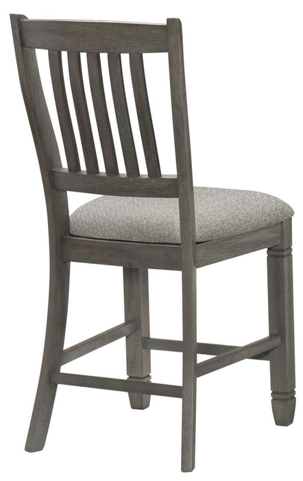 Homelegance Granby Counter Height Chair in Antique Gray (Set of 2) 5627GY-24