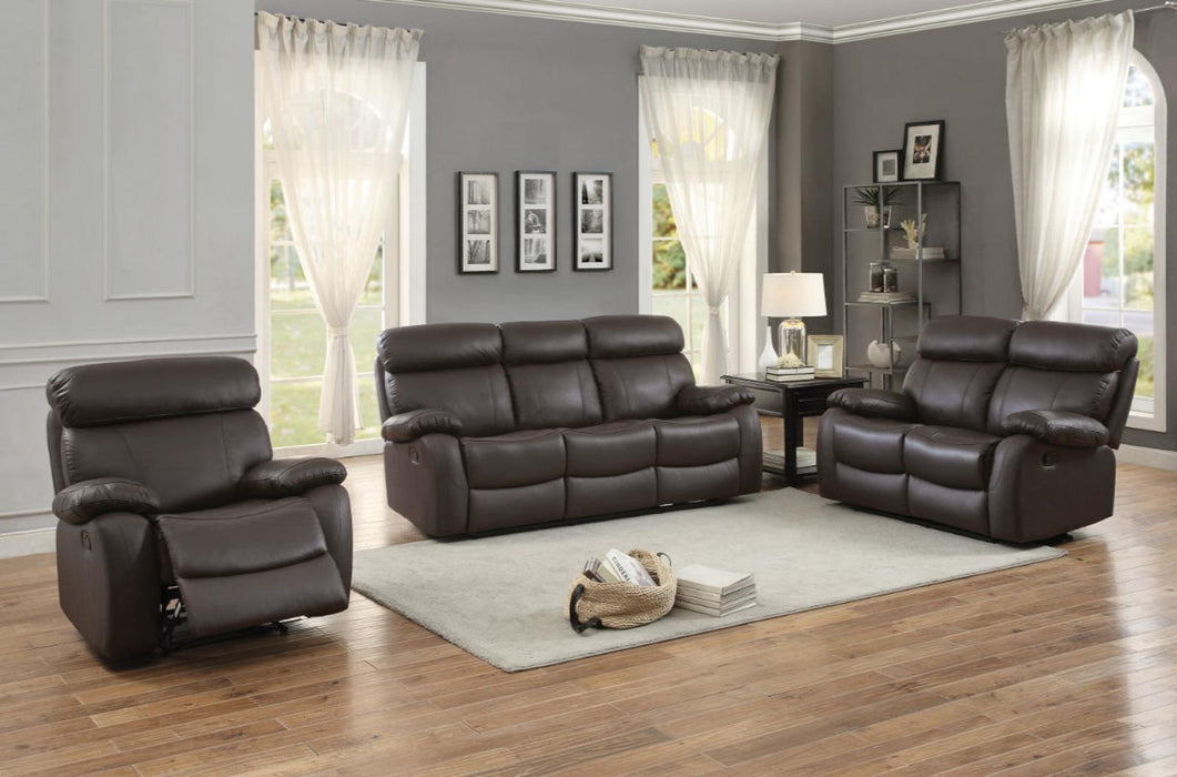 Pendu Double Reclining Sofa in Brown 8326BRW-3