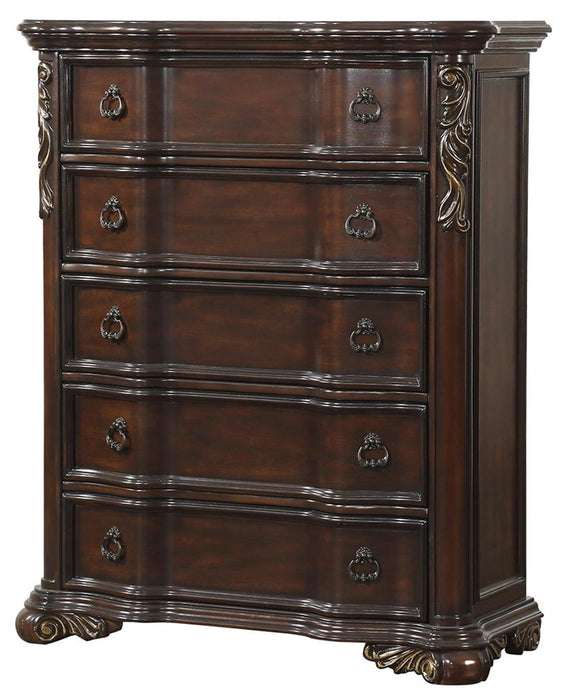 Royal Highlands 5 Drawer Chest in Rich Cherry 1603-9