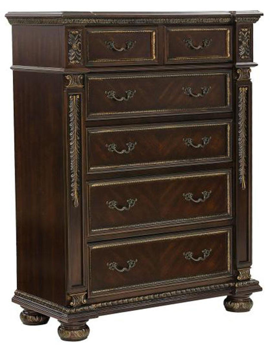 Catalonia 5 Drawer Chest in Cherry 1824-9