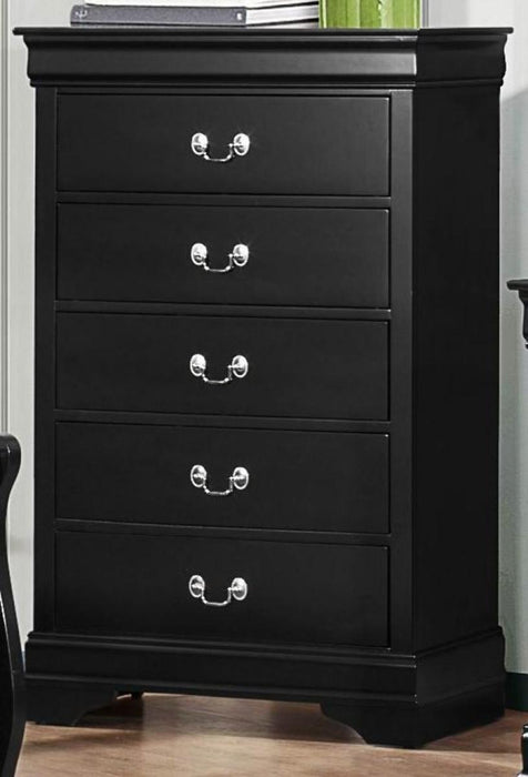 Mayville 5 Drawer Chest in Black 2147BK-9