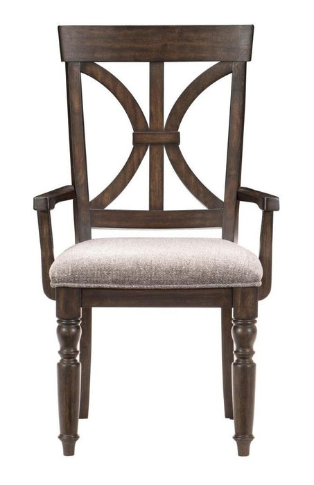 Cardano Arm Chair in Charcoal (Set of 2)