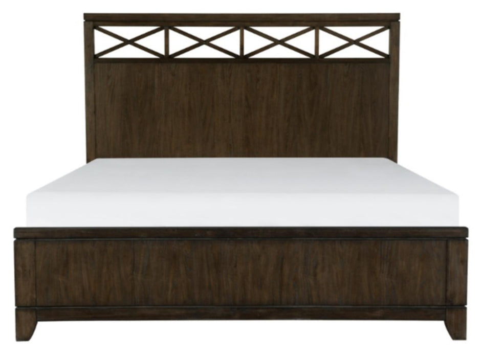 Griggs King Panel Bed in Dark Brown 1669K-1EK*